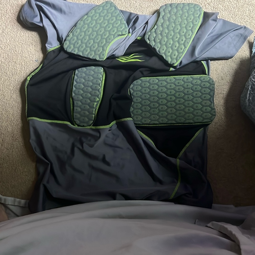 Padded football shirt